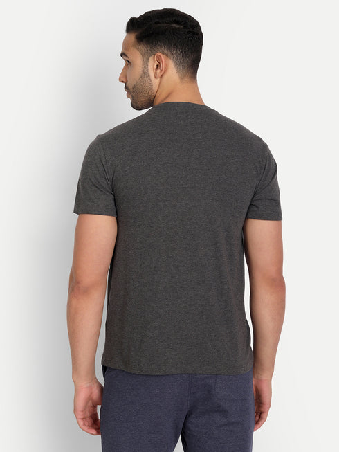 Men's Crew Neck MELANGE Tee Brown